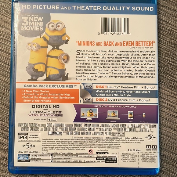 Minions / BUNDLE AND SAVE ON MOVIES - Picture 2 of 13